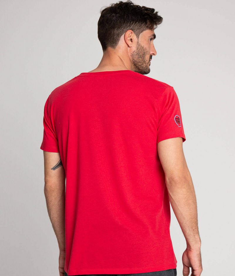 Camiseta algodón antimosquitos hombre rojo 4