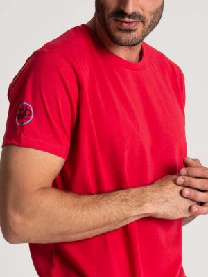Camiseta algodón antimosquitos hombre rojo 5
