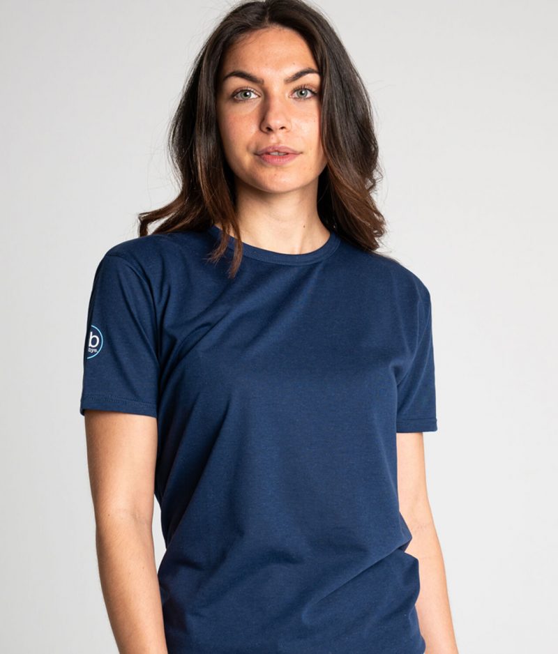 Camiseta antimosquitos algodón mujer marino 1