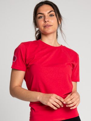 Camiseta antimosquitos algodón mujer rojo 3