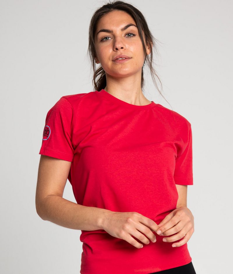 Camiseta antimosquitos algodón mujer rojo 3
