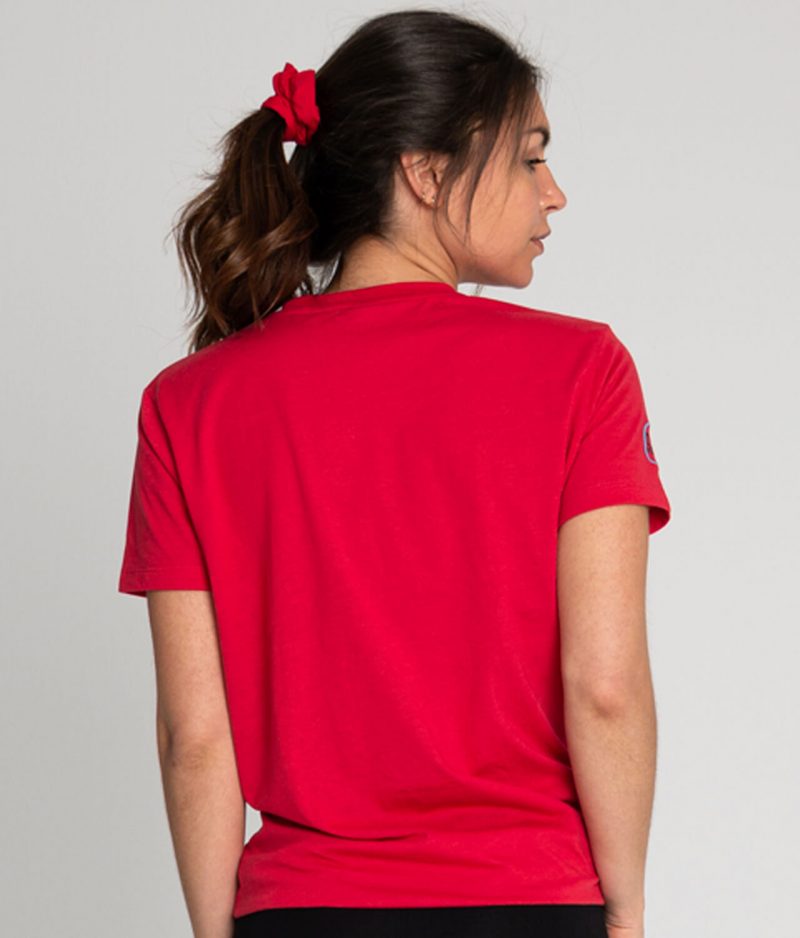 Camiseta antimosquitos algodón mujer rojo 4